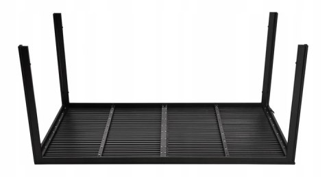 STÓŁ OGRODOWY TERRASSA, 156X78 CM, 6-OSOBOWY, CZARNY, POLYWOOD, NA TARAS