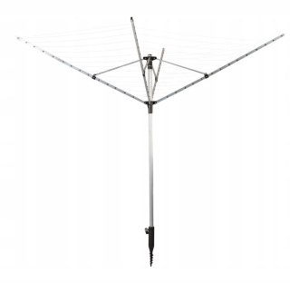 SUSZARKA OGRODOWA NA PRANIE AERIOLA, 60M, ALUMINIUM, KOTWA, POKROWIEC