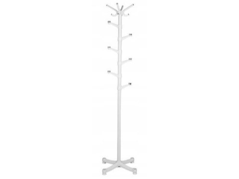 WIESZAK NA UBRANIA STOJĄCY LUMINA, BIAŁY, METALOWY, DO PRZEDPOKOJU, 180 CM