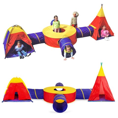 NAMIOT DLA DZIECI AVENTIS, ZESTAW 7W1, TUNELE, TIPI, IGLO, PLAC ZABAW, DOM