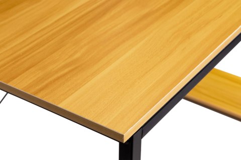 BIURKO METALOWE LOFTOWE AETHERIA, REGAŁ 4 PÓŁKI, 120X64 CM, MODERN HOME