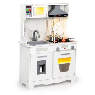 KUCHNIA DREWNIANA DLA DZIECI CUCINA, ŚWIATŁO, DŹWIĘK, AKCESORIA, ECOTOYS