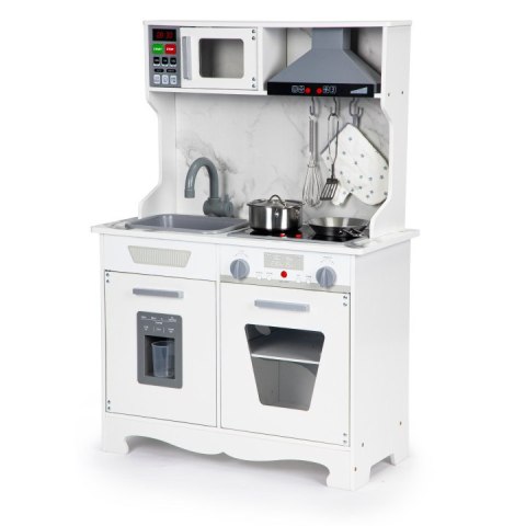 KUCHNIA DREWNIANA DLA DZIECI CUCINA, ŚWIATŁO, DŹWIĘK, AKCESORIA, ECOTOYS