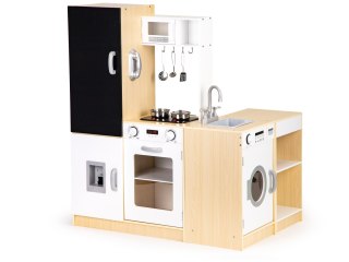 KUCHNIA DREWNIANA CUCINA, DUŻA, MODUŁOWA, ŚWIATŁO, DŹWIĘK, ECOTOYS, TABLICA