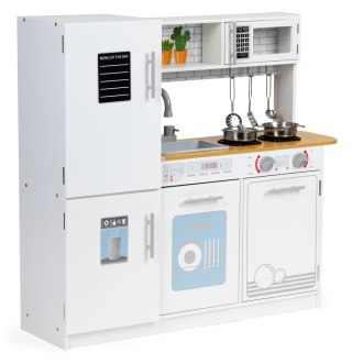 KUCHNIA DREWNIANA DLA DZIECI, CULINARA, ECOTOYS, LED, METALOWE AKCESORIA
