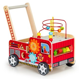 PCHACZ DREWNIANY CHODZIK, WÓZ STRAŻACKI, SORTER, ECOTOYS, EDUKACJA, VALENTE