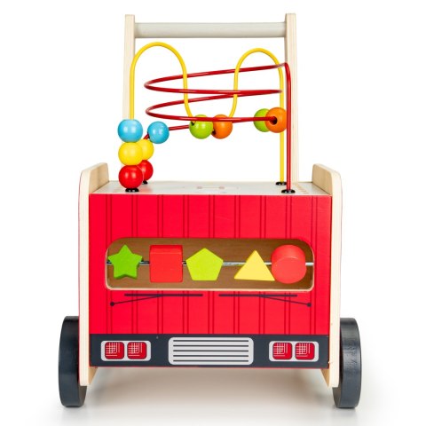 PCHACZ DREWNIANY CHODZIK, WÓZ STRAŻACKI, SORTER, ECOTOYS, EDUKACJA, VALENTE