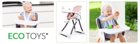 KRZESŁO DO KARMIENIA LUMINA, NOWOCZESNE, DO JADALNI, KUCHNI, ECOTOYS