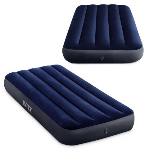 MATERAC DMUCHANY INTEX SOMNIA, 1-OSOBOWY, WELUROWY, 191X76X25 CM, BIWAK