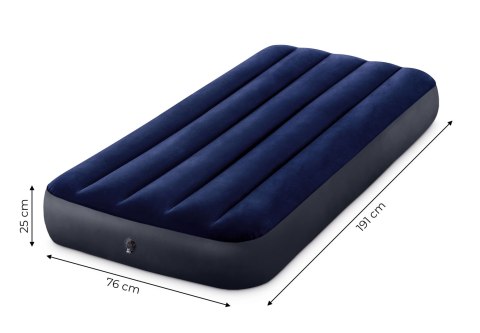 MATERAC DMUCHANY INTEX SOMNIA, 1-OSOBOWY, WELUROWY, 191X76X25 CM, BIWAK