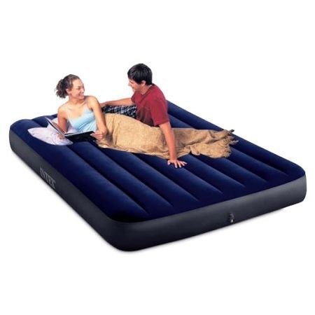 MATERAC DMUCHANY INTEX VILA, DWUOSOBOWY, WELUROWY, 191X137X25 CM, DURABEAM