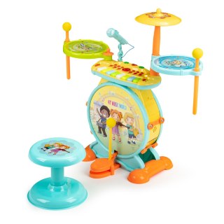 PERKUSJA I ORGANKI 2W1 MELODIA, MIKROFON, STOŁEK, KARAOKE