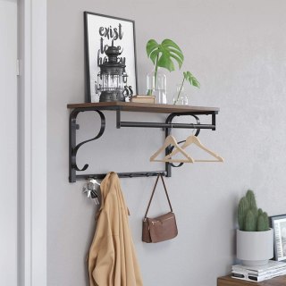 PÓŁKA ŚCIENNA WISZĄCA RUSTICA, REGAŁ NA KSIĄŻKI, DO SALONU, KWIATY, LOFT CM