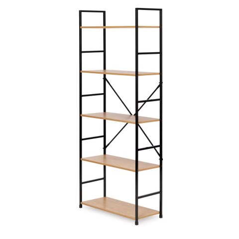 REGAŁ NA KSIĄŻKI STRUCTURA, LOFT, INDUSTRIALNY, DO SALONU, 5 PÓŁEK, 144 CM