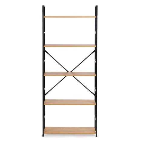 REGAŁ NA KSIĄŻKI STRUCTURA, LOFT, INDUSTRIALNY, DO SALONU, 5 PÓŁEK, 144 CM