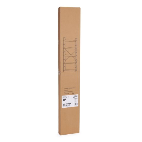 REGAŁ NA KSIĄŻKI STRUCTURA, LOFT, INDUSTRIALNY, DO SALONU, 5 PÓŁEK, 144 CM