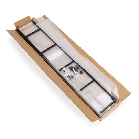 REGAŁ NA KSIĄŻKI STRUCTURA, LOFT, INDUSTRIALNY, DO SALONU, 5 PÓŁEK, 144 CM