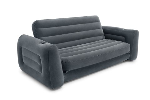 SOFA DMUCHANA ROZKŁADANA AERIOVA, INTEX, KANAPA, MATERAC 2-OSOBOWY, WELUR