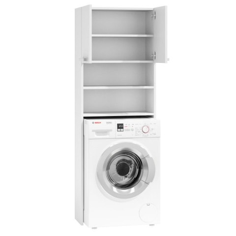 SZAFKA ŁAZIENKOWA NAD PRALKĘ SPATIO, SŁUPEK, REGAŁ, 4 PÓŁKI, 2 DRZWICZKI