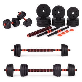 HANTLE REGULOWANE 20KG ZESTAW 2X10KG, SZTANGA, ASCENDO, FITNESS, TRENING