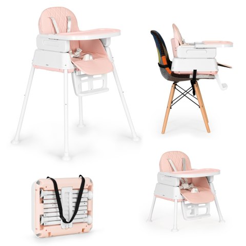 KRZESEŁKO DO KARMIENIA VELOCE, FOTEL 3W1, WYGODNY, Z PODNÓŻKIEM, ECOTOYS