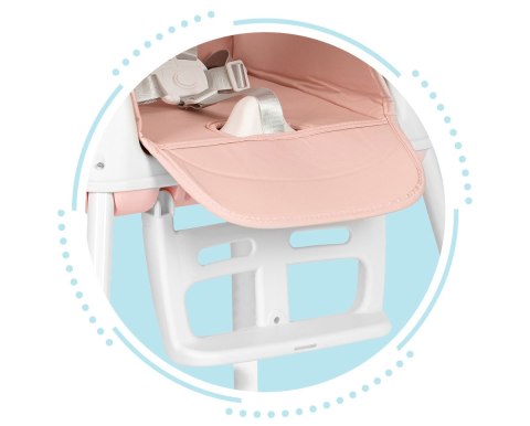 KRZESEŁKO DO KARMIENIA VELOCE, FOTEL 3W1, WYGODNY, Z PODNÓŻKIEM, ECOTOYS