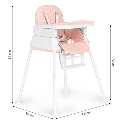 KRZESEŁKO DO KARMIENIA VELOCE, FOTEL 3W1, WYGODNY, Z PODNÓŻKIEM, ECOTOYS
