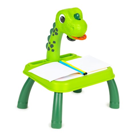 PROJEKTOR RZUTNIK DO RYSOWANIA DISEGNO, STOLIK, DINOZAUR, TABLICA, 24 WZORY