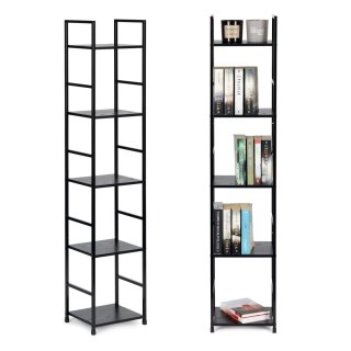 REGAŁ NA KSIĄŻKI ARCADIA, 5 PÓŁEK, LOFT, INDUSTRIALNY, DO SALONU, SZAFKA