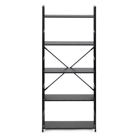 REGAŁ NA KSIĄŻKI STRUKTURA, 5 PÓŁEK, LOFT, INDUSTRIALNY, DO SALONU, BIUROWY