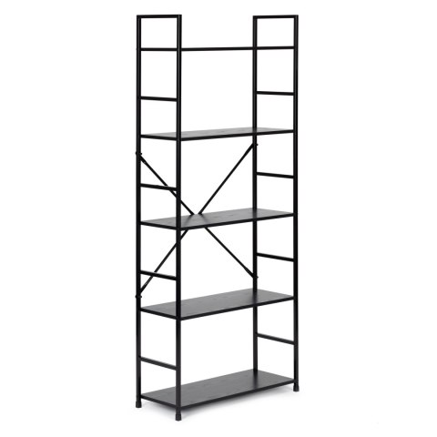 REGAŁ NA KSIĄŻKI STRUKTURA, 5 PÓŁEK, LOFT, INDUSTRIALNY, DO SALONU, BIUROWY