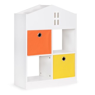 REGAŁ SZAFKA PÓŁKA NA KSIĄŻKI, BIAŁY, DOMEK, DO POKOJU, CUSTODIA, 90 CM