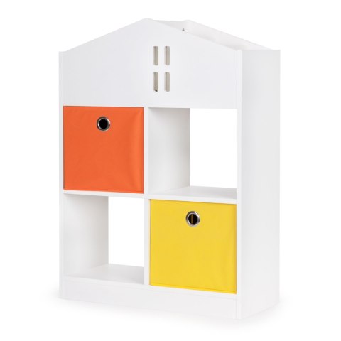 REGAŁ SZAFKA PÓŁKA NA KSIĄŻKI, BIAŁY, DOMEK, DO POKOJU, CUSTODIA, 90 CM