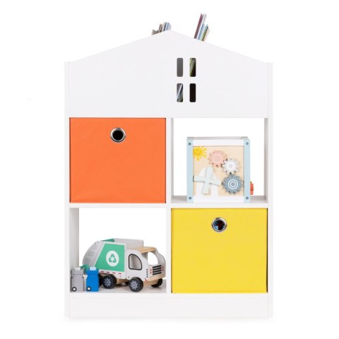 REGAŁ SZAFKA PÓŁKA NA KSIĄŻKI, BIAŁY, DOMEK, DO POKOJU, CUSTODIA, 90 CM