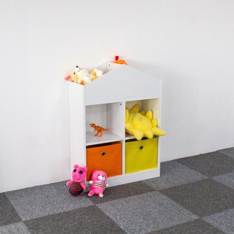 REGAŁ SZAFKA PÓŁKA NA KSIĄŻKI, BIAŁY, DOMEK, DO POKOJU, CUSTODIA, 90 CM