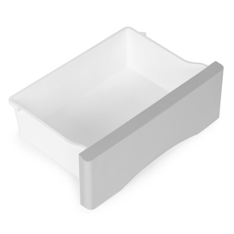 REGAŁ SZAFKA ORGANIA, 5 SZUFLAD, BIAŁY, PÓŁKA, DO SALONU, 75 CM, NA KÓŁKACH