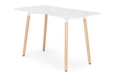 BIURKO BIAŁE STYLO, SKANDYNAWSKIE, DREWNIANE SOSNOWE NOGI, TOALETKA, 120X60