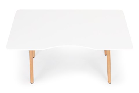 BIURKO BIAŁE STYLO, SKANDYNAWSKIE, DREWNIANE SOSNOWE NOGI, TOALETKA, 120X60