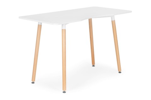 BIURKO BIAŁE STYLO, SKANDYNAWSKIE, DREWNIANE SOSNOWE NOGI, TOALETKA, 120X60