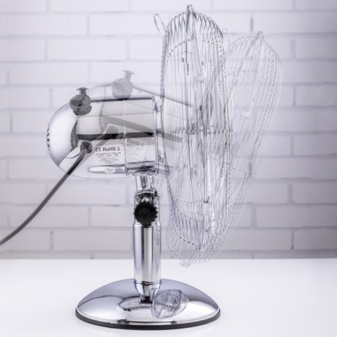 WENTYLATOR BIURKOWY AURA, WIATRAK, METALOWY, 33CM, 45W, 3 BIEGI, OSCYLACJA