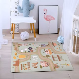 MATA PIANKOWA PUZZLE GIOCOSO, 21 ELEMENTÓW, 90,5X90,5 CM, EDUKACYJNA, FARMA
