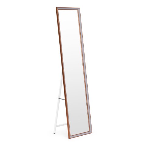 LUSTRO STOJĄCE AURAIA, OZDOBNA RAMA, MIEDŹ, SZARE, GARDEROBA, 147CM