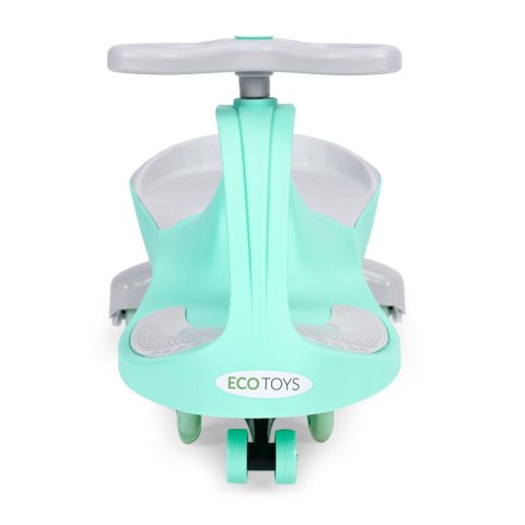 JEŹDZIK GRAWITACYJNY VELOCITA, ECOTOYS, ŚWIECĄCE KOŁA LED, KAUCZUK, ZIELONY