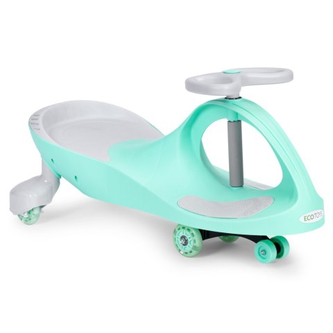 JEŹDZIK GRAWITACYJNY VELOCITA, ECOTOYS, ŚWIECĄCE KOŁA LED, KAUCZUK, ZIELONY