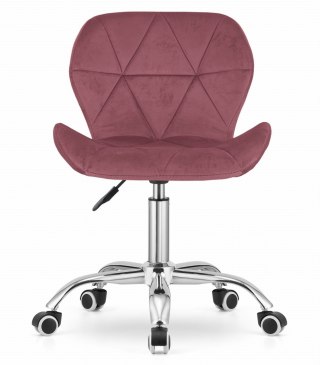 KRZESŁO OBROTOWE ERGONA, WELUROWE, VELVET, TAPICEROWANE, DO SALONU, GLAMOUR