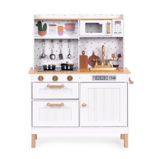 KUCHNIA DLA DZIECI CUCINA, ECOTOYS, ŚWIATŁO, DŹWIĘK, METALOWE AKCESORIA