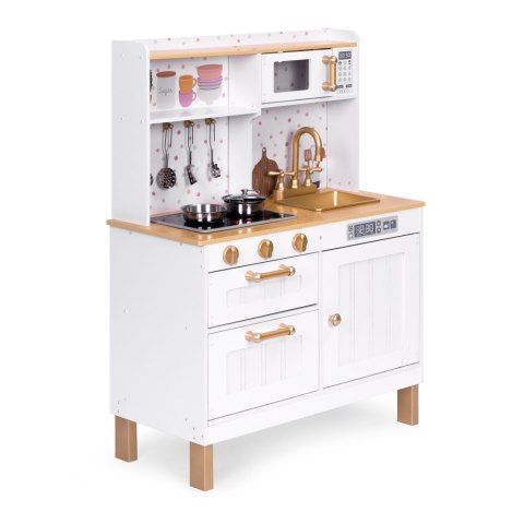 KUCHNIA DLA DZIECI CUCINA, ECOTOYS, ŚWIATŁO, DŹWIĘK, METALOWE AKCESORIA