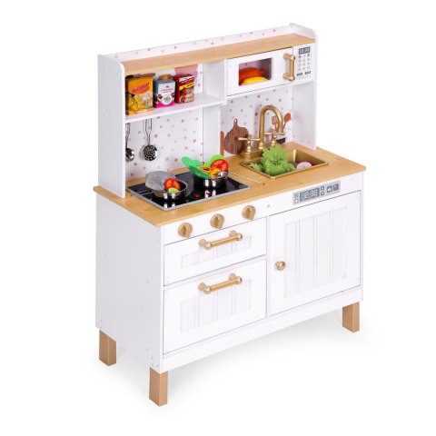 KUCHNIA DLA DZIECI CUCINA, ECOTOYS, ŚWIATŁO, DŹWIĘK, METALOWE AKCESORIA