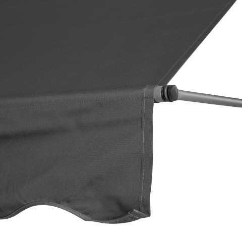 MARKIZA BALKONOWA ROZPOROWA OMBRA, TARASOWA, 200CM, SZARA, BEZ WIERCENIA