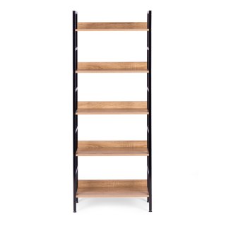 REGAŁ STRUKTURA, LOFT, INDUSTRIALNY, NA KSIĄŻKI, 5 PÓŁEK, DO SALONU, 160 CM